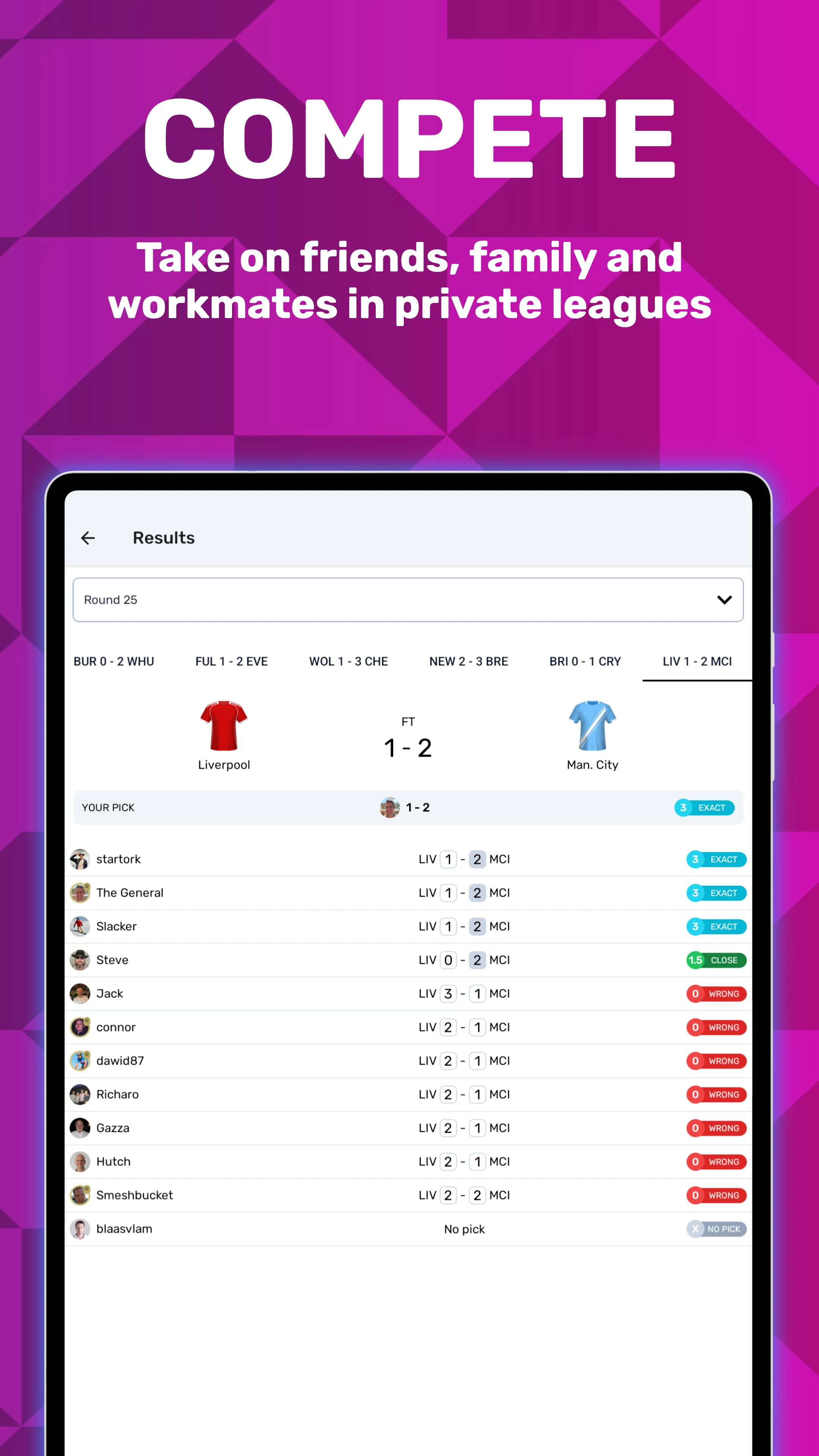 Superbru Football screenshot
