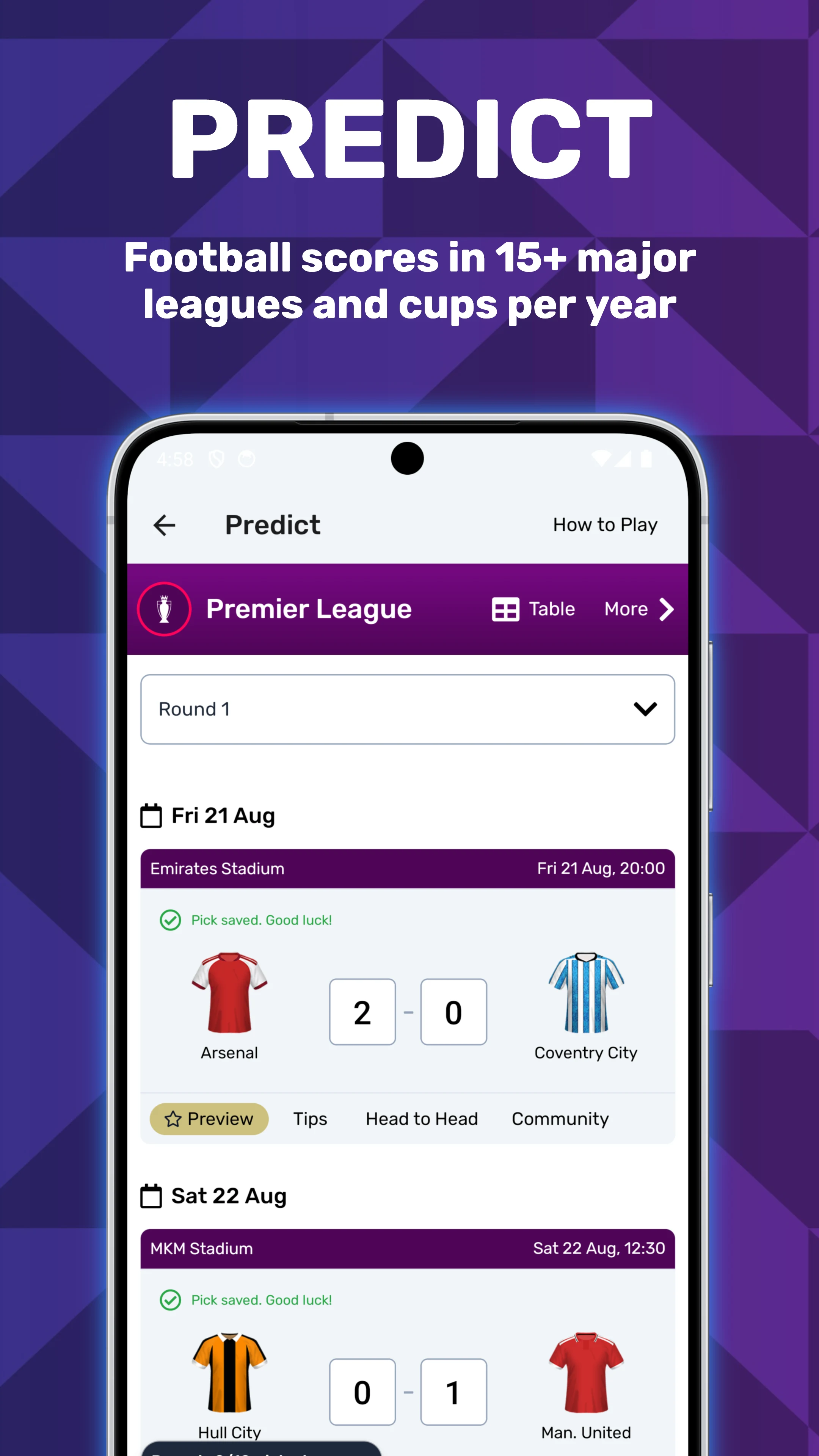 Superbru Football screenshot