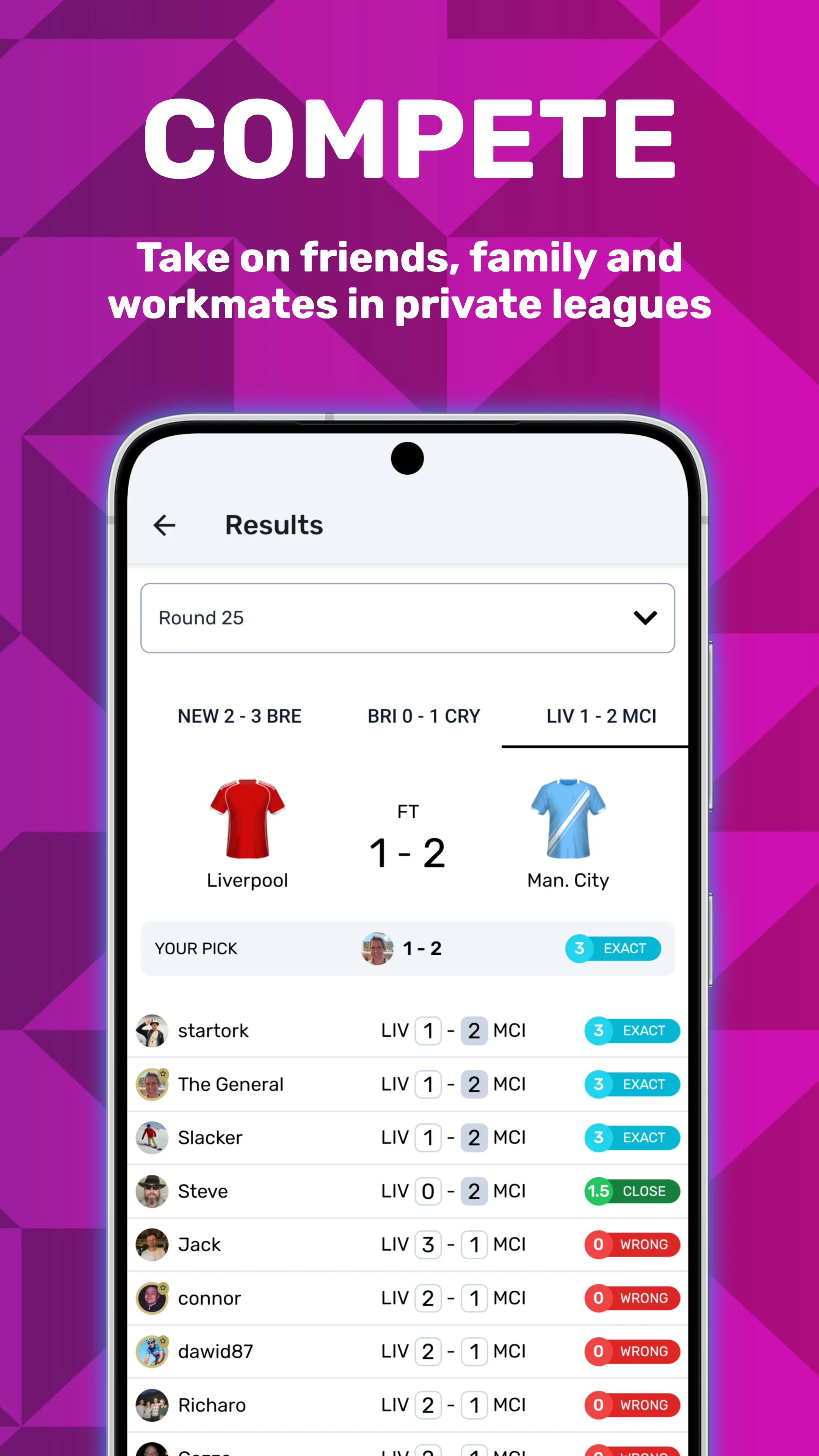Superbru Football screenshot
